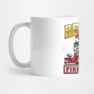 Cartoon Fire Truck Mug